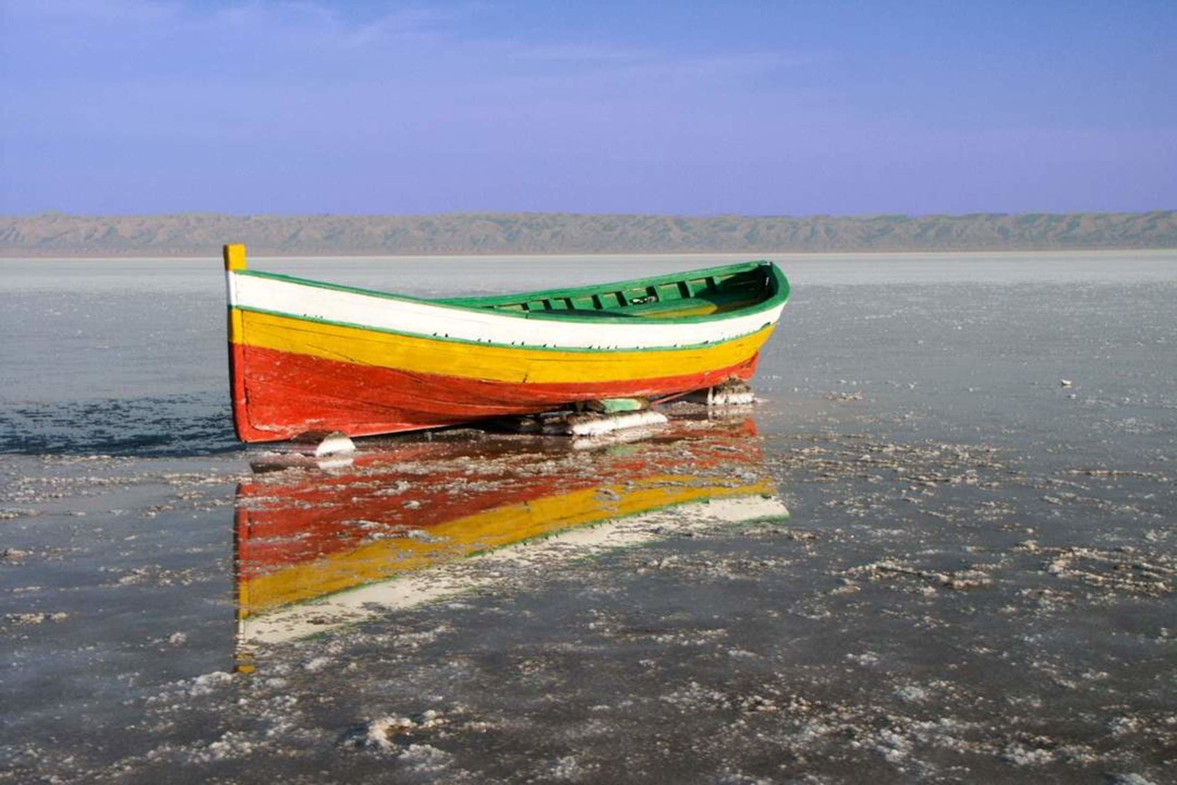 Słone jezioro Chott el Jerid